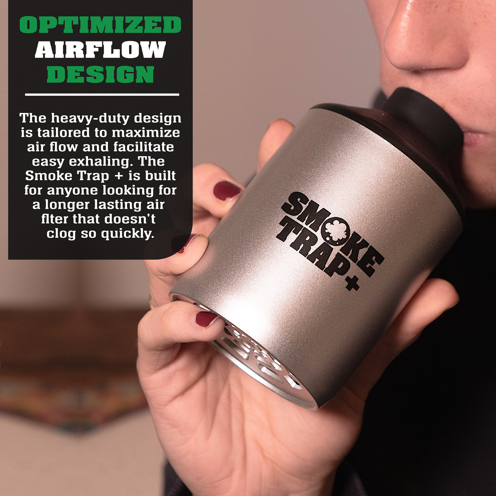 SMOKE TRAP + | Long Lasting Replaceable Filters | Eco Friendly Filters