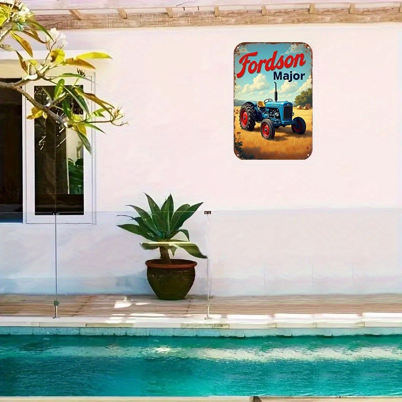 This Is a Measuring Featuring a Vintage Tin Metal Signs Home Décor 8×12