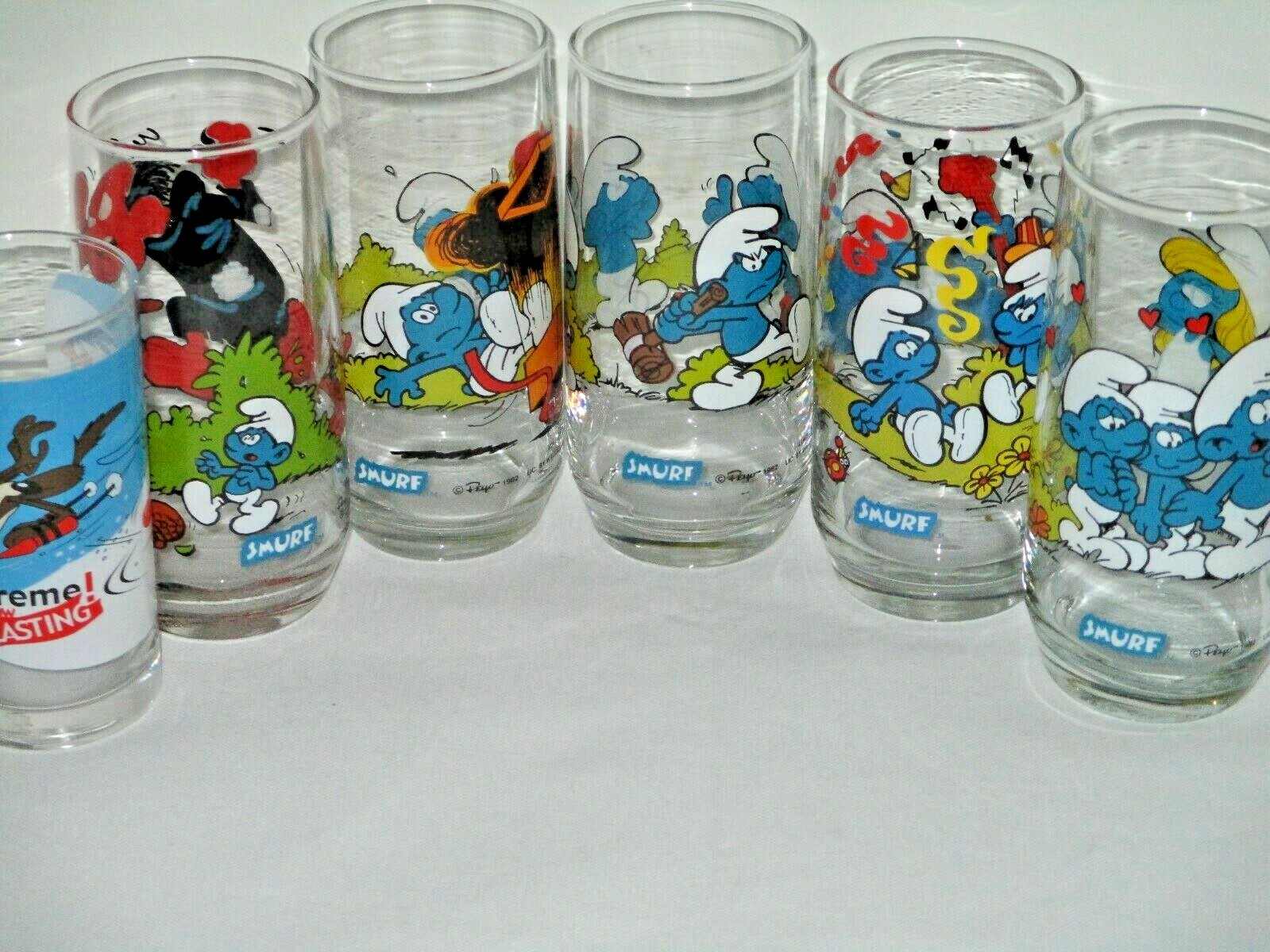 Mix Lot of 6 Collectible Fictional Character Glasses