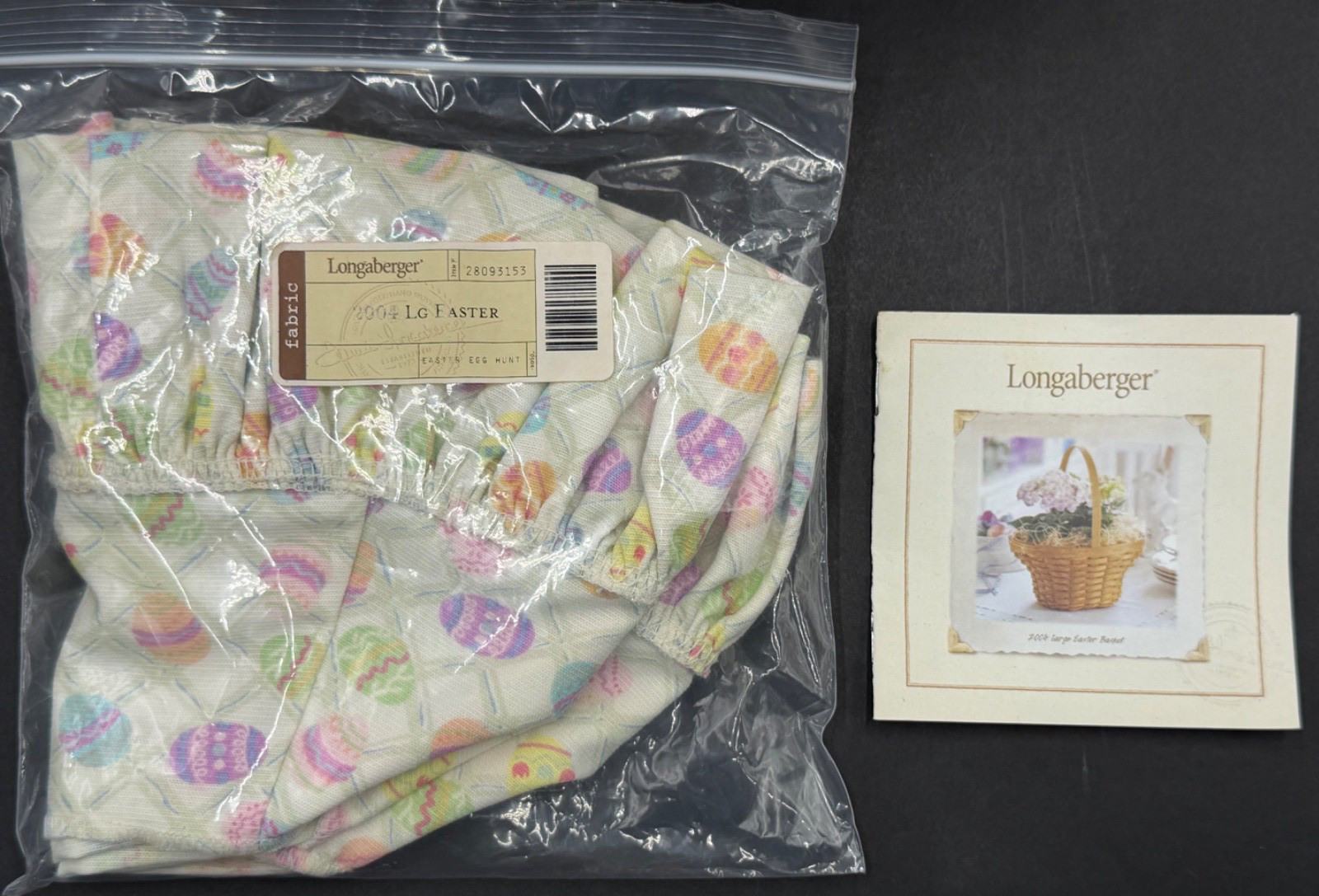 Longaberger 2004 Warm Brown Large Easter Basket #10630 Combo with Box