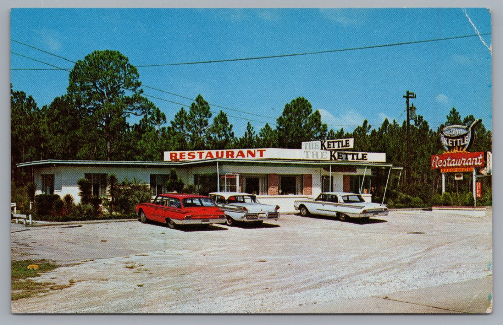 The Kettle Restaurant Dinsmore Florida Postcard