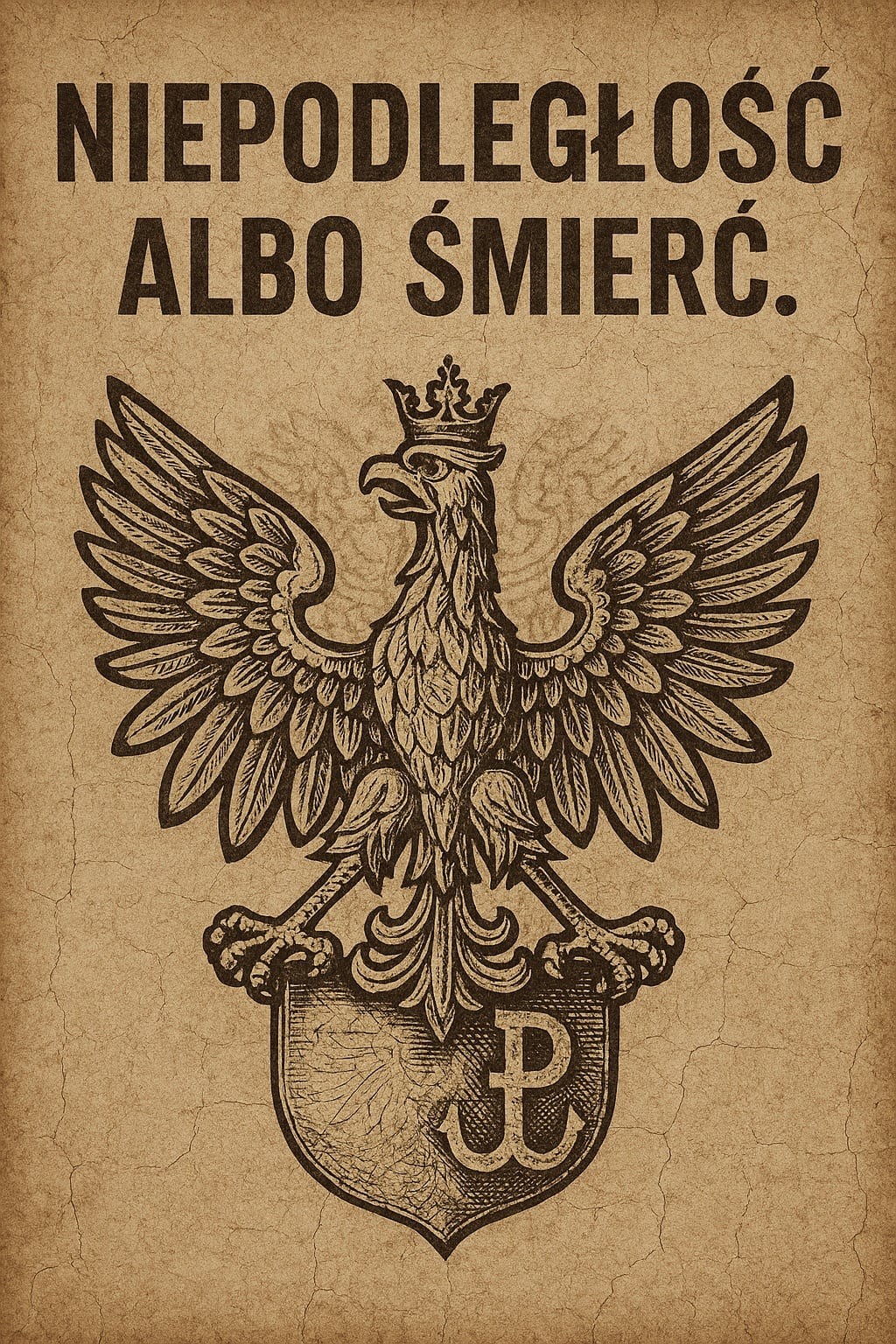 Polish Independence 🇵🇱 Poster ‘Niepodległość albo Śmierć’ – 16×24” – Early