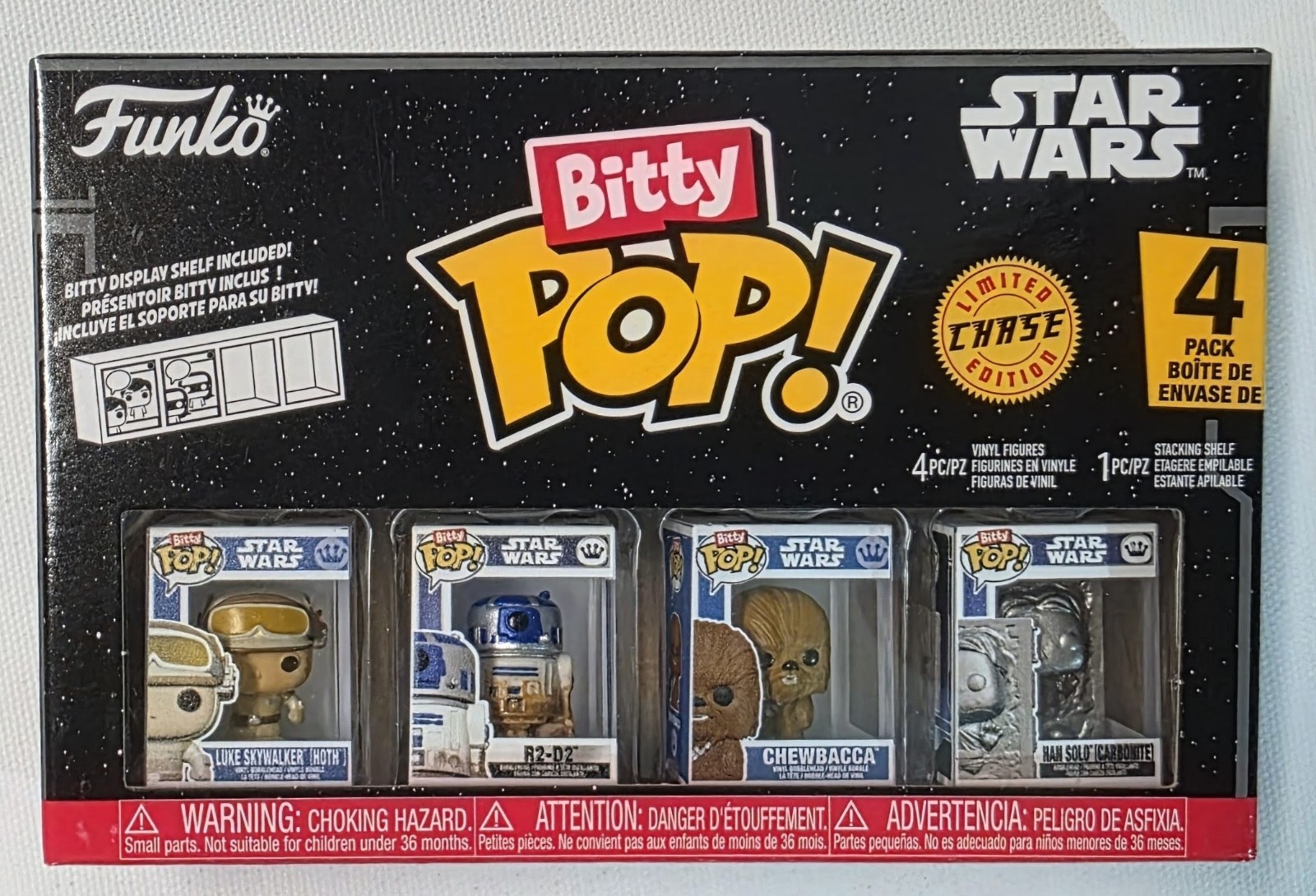 Funko Bitty Pop: Star Wars 4 Pack * Han Solo Carbonite 1/6 Chase * FREE SHIPPING