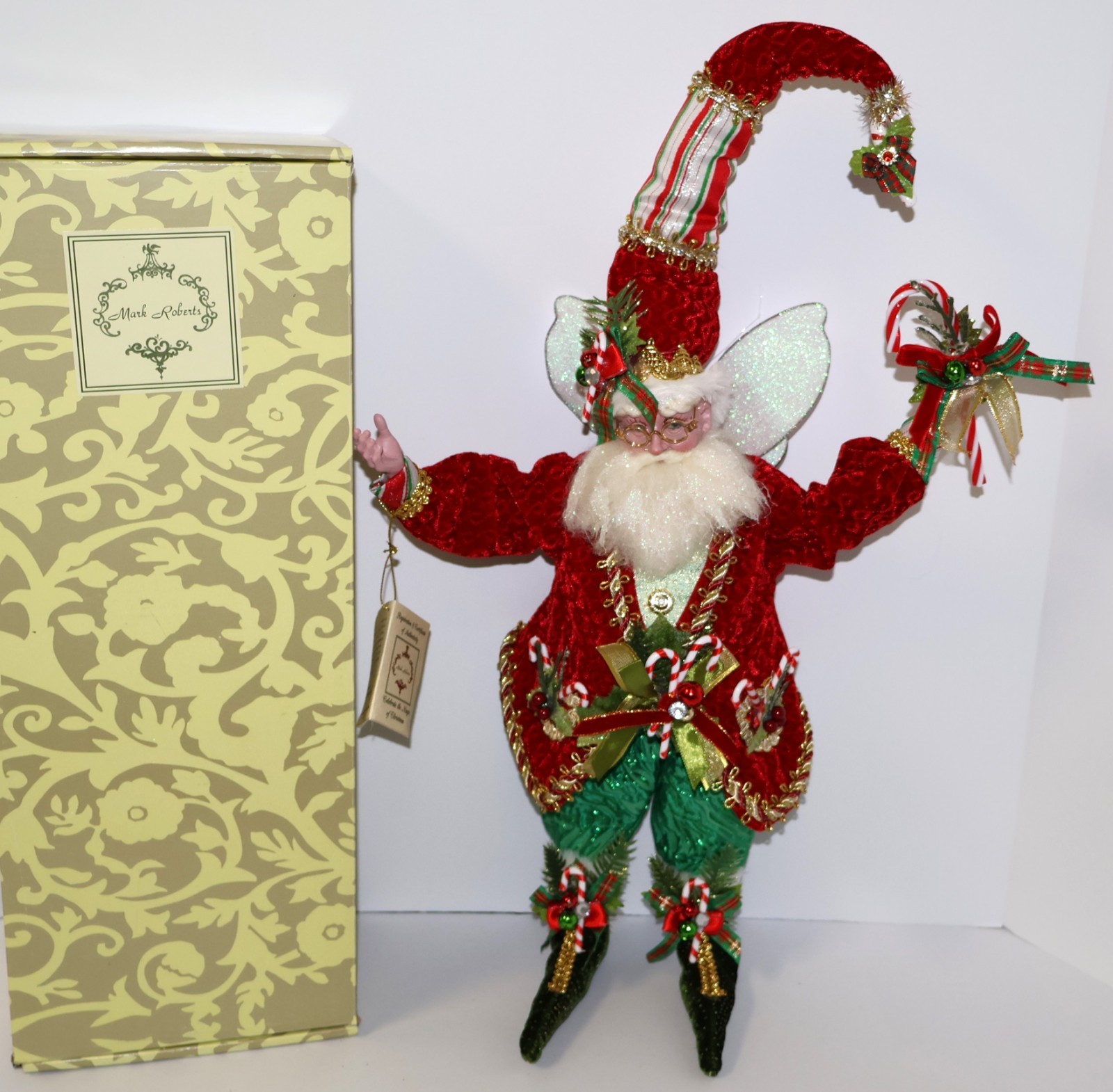 Mark Roberts Candy Cane & Holly Fairy – 16.5” | Item #51-37788 | New in Box
