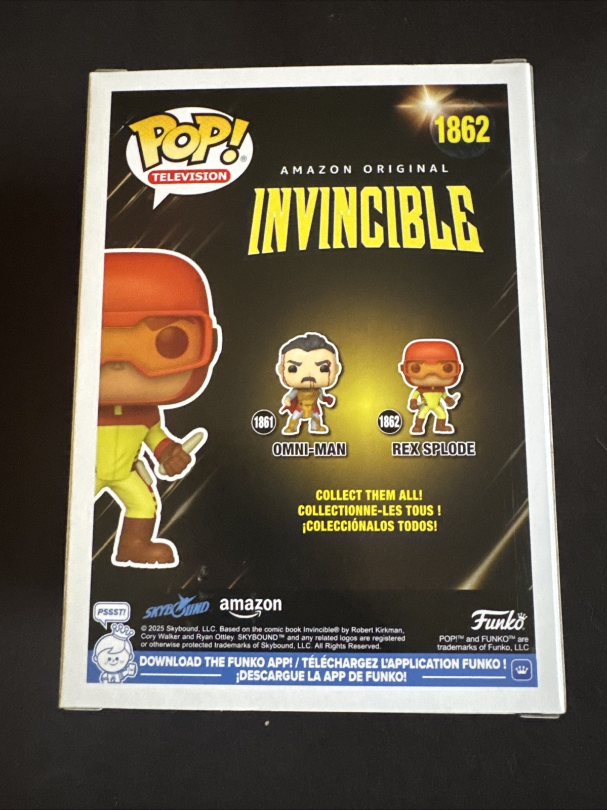 Funko Pop! Invincible : Rex Splode #1862 With Protector