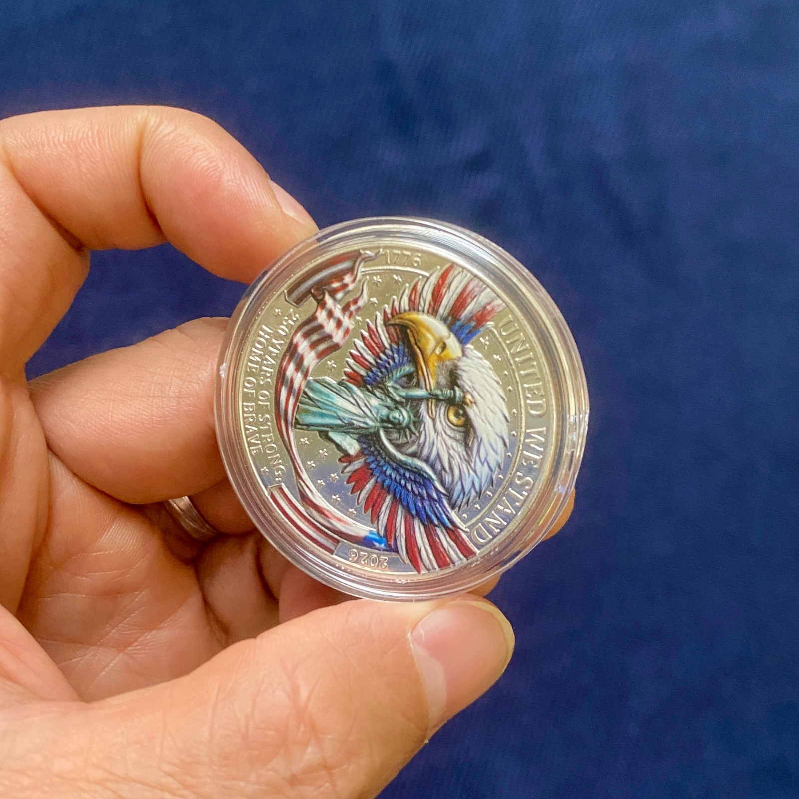 America 250 Challenge Coin 1776-2026 Patriotic Collectible Semiquincentennial