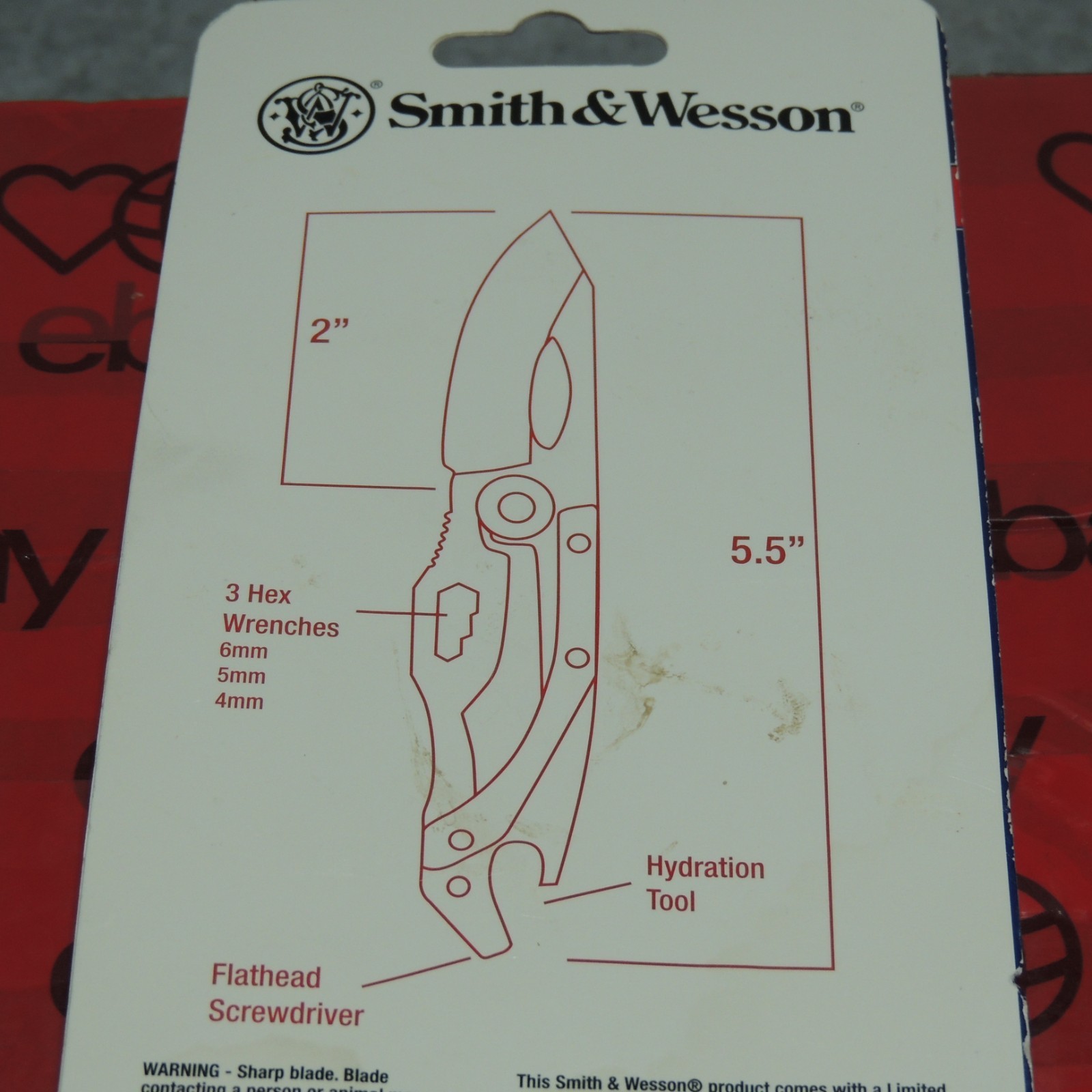 Smith & Wesson Multi-Tool 5.5in Stainless Steel Folding Knife | New in Pack