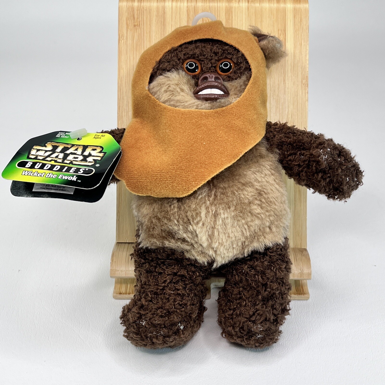Vtg Star Wars Buddies Wicket the Ewok Beanie 1997 Kenner Small Plush Toy