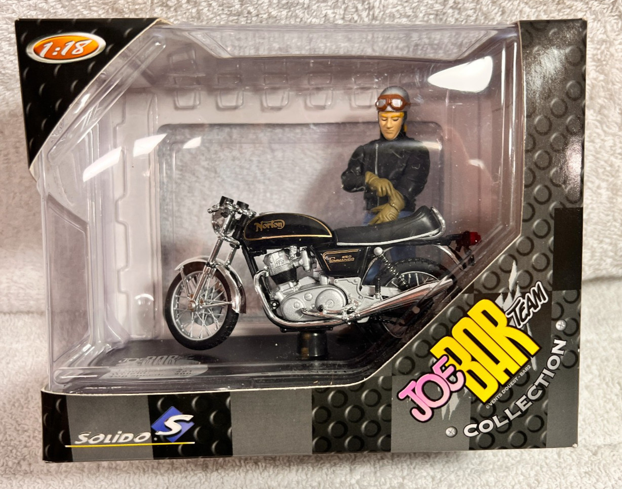 SOLIDO 1/18 JOE BAR TEAM Norton Commando EXCELLENT CONDITION