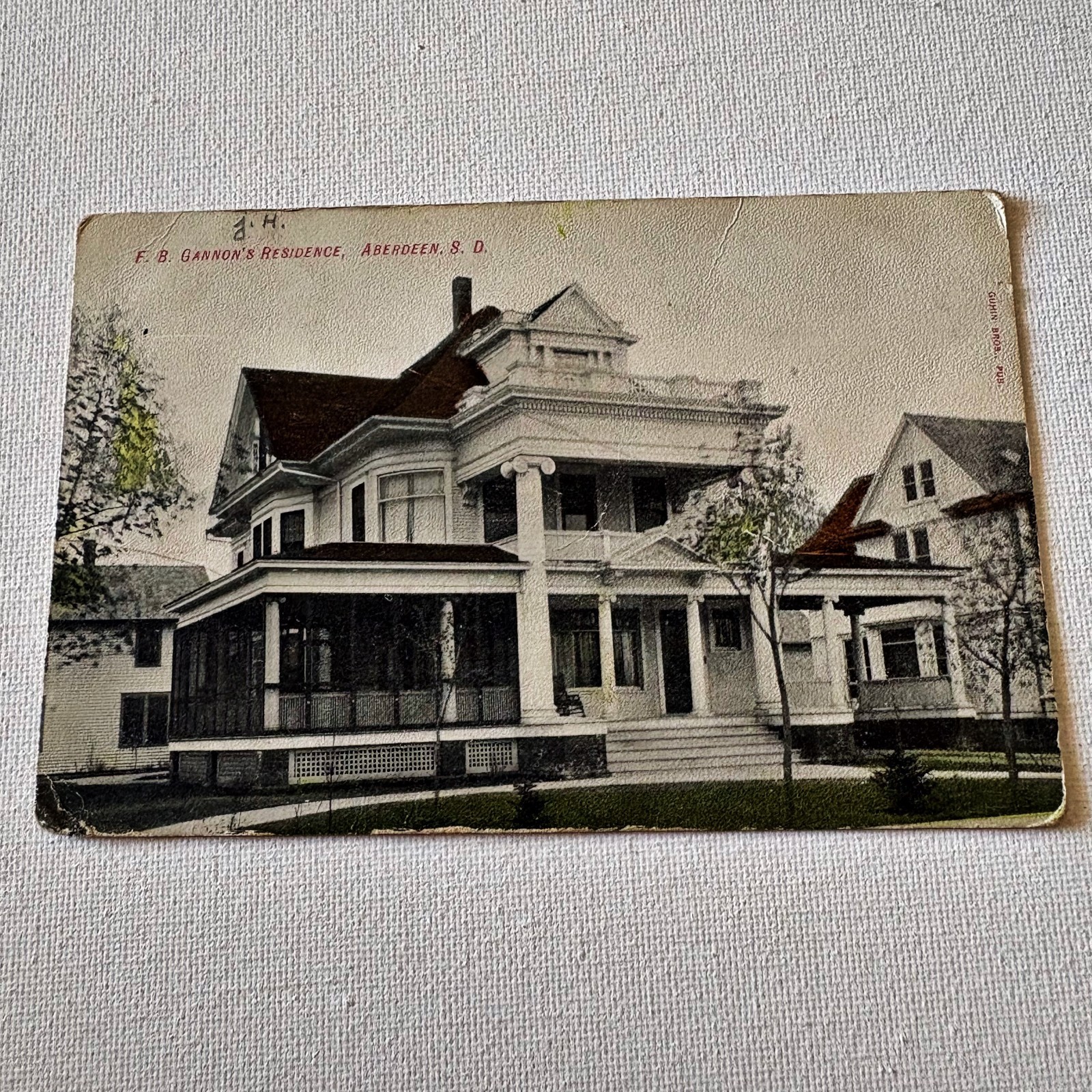 Vtg Topographical Post Cards Posted 1900s Nebraska WVA Washington Russia Canada