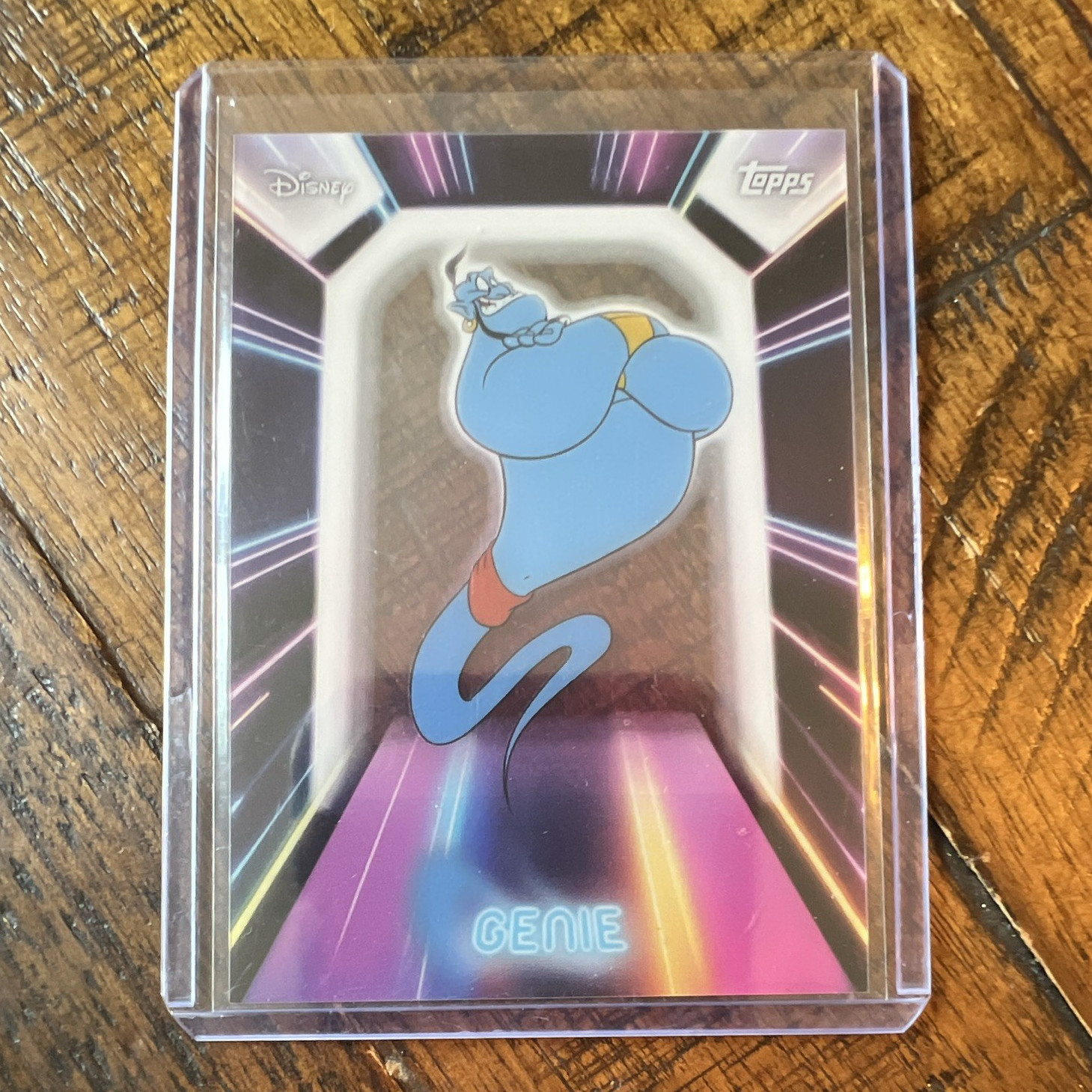 Topps 2026 Disney Neon Illuminated Neon Lights Genie Insert Card NPL-9