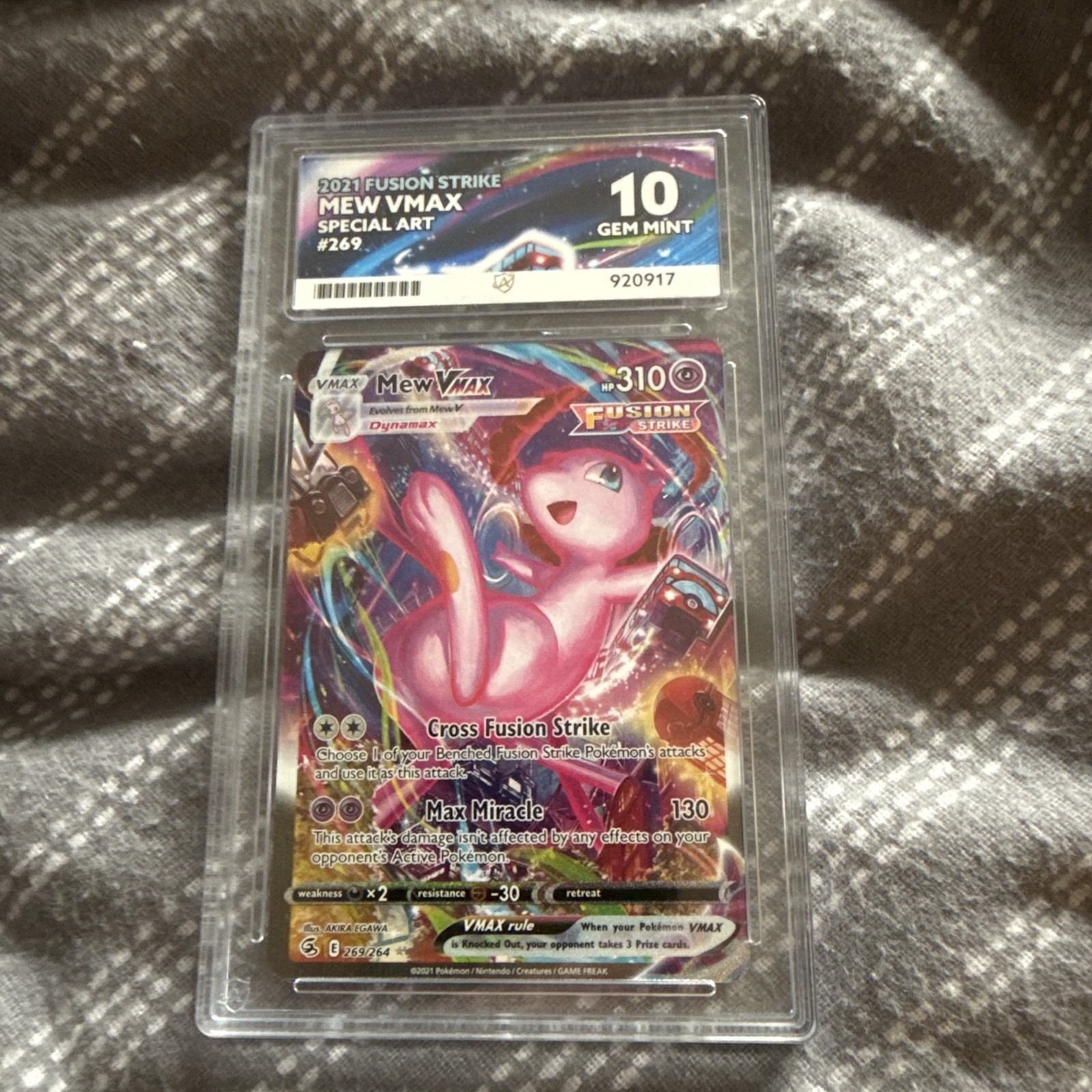 Mew VMAX 269/264 Fusion Strike ACE 10