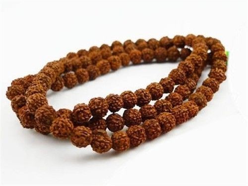 Large Long 108 8mm Rudraksha Bodhi Seeds Meditate Prayer Beads Mala Necklace 32″