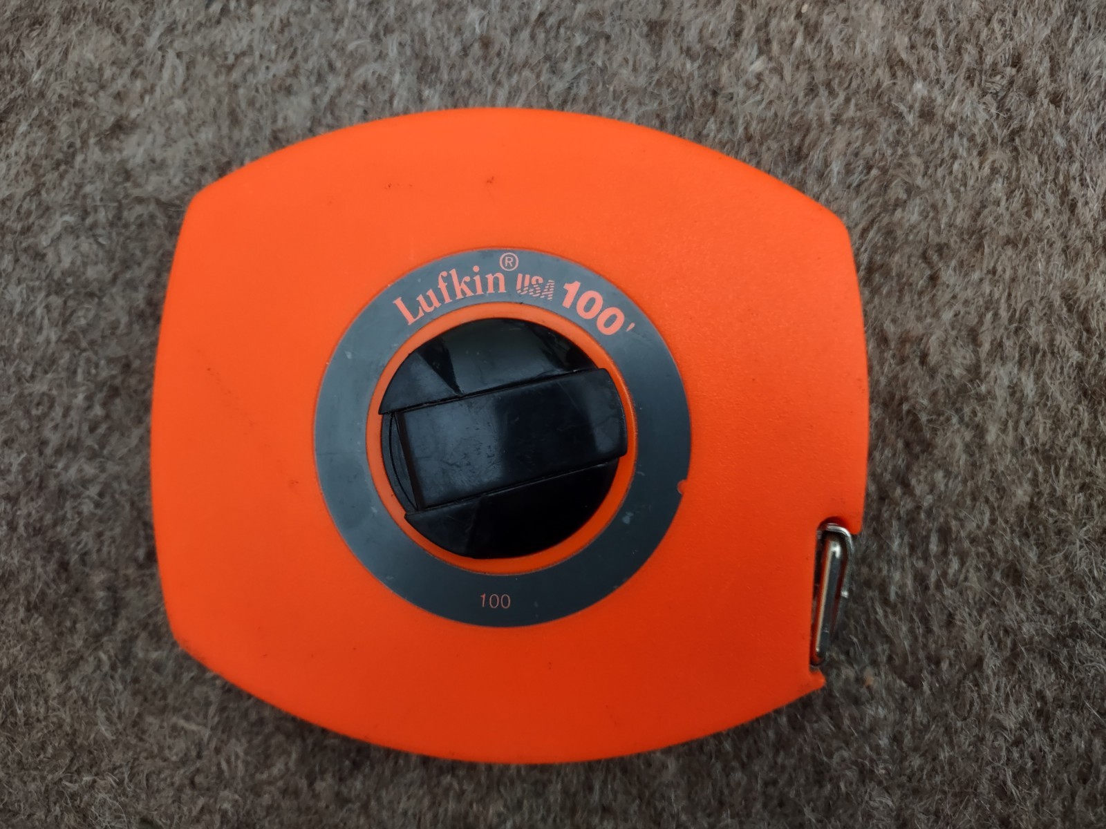 Lufkin 100′ Steel Tape Measure Neon Orange USA