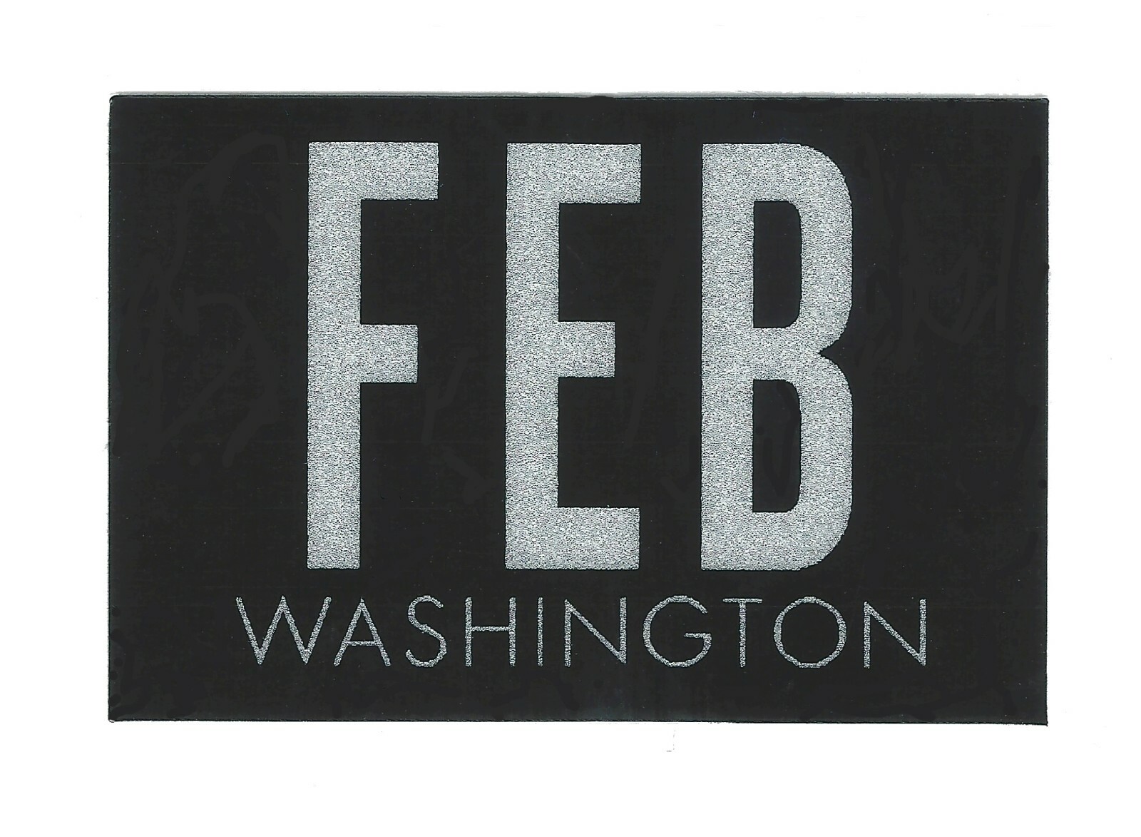 1977-1999 ‘FEB’ February WASHINGTON TAB Sticker for Vintage License Plates-NICE