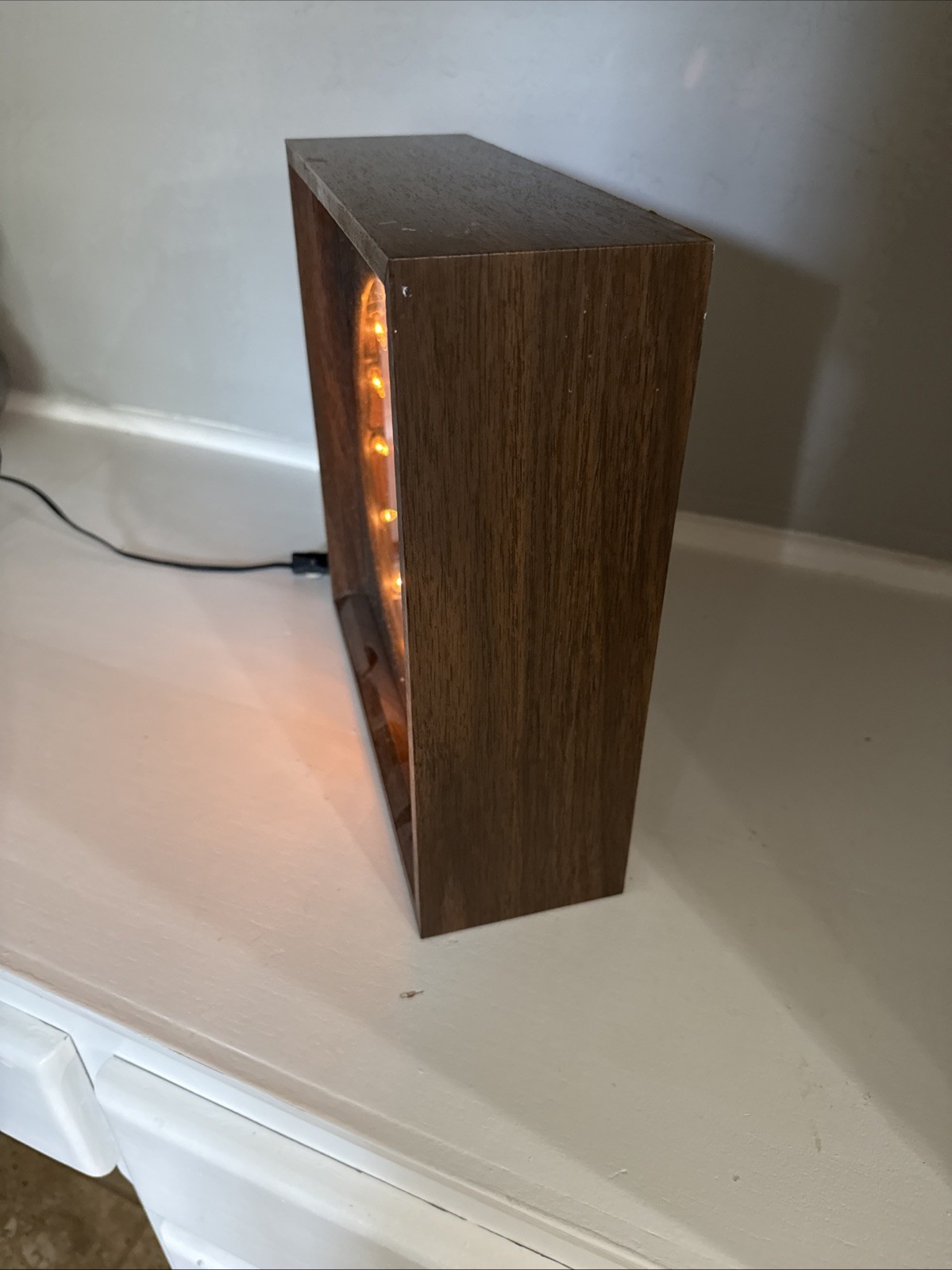 Vtg 1970s Lava Simplex Infinity Mirror Tunnel Lamp Motion Light Box Works – READ
