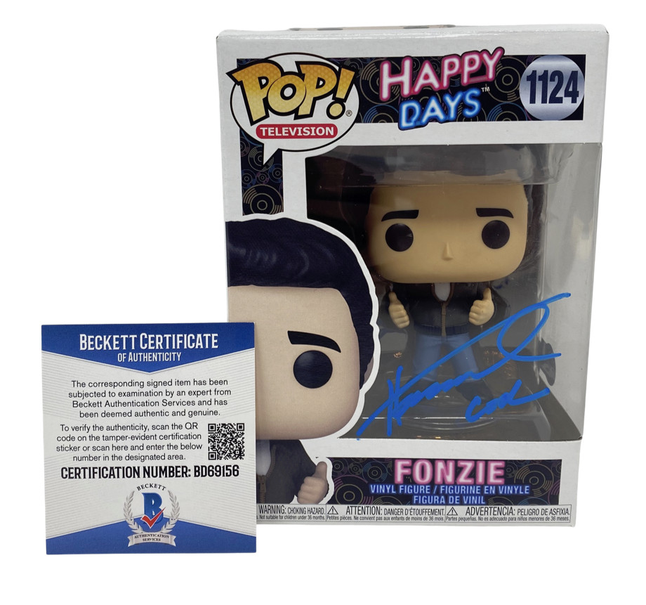 Henry Winkler Signed Autograph Funko Pop Fonzie Happy Days 1124 Cool Beckett COA