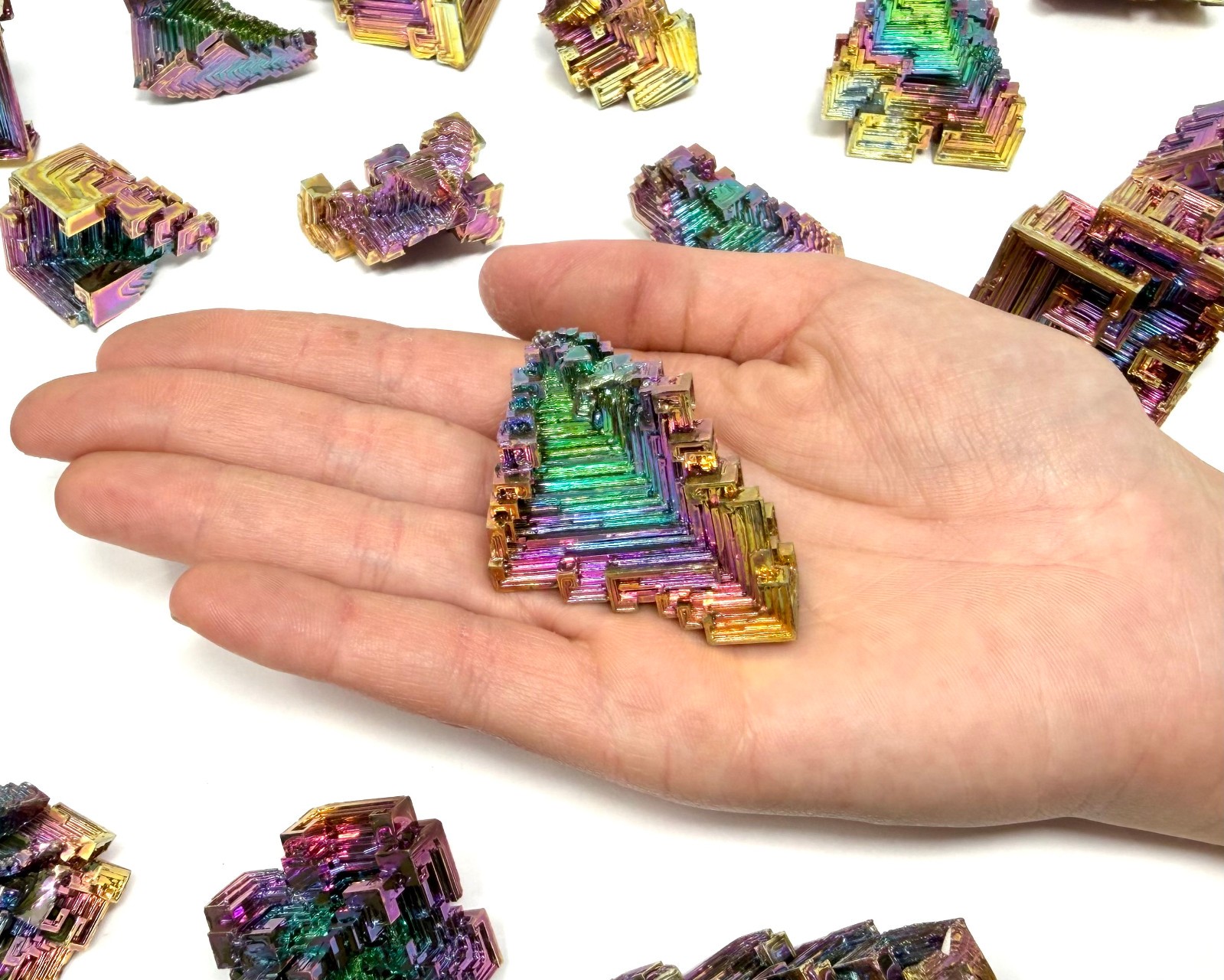 LARGE Bismuth Crystals / Iridescent Rainbow Bismuth Specimens – Choose Size