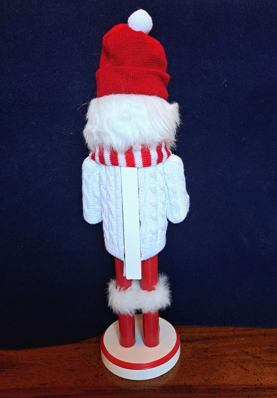 SANTA NUTCRACKER WOOD CHRISTMAS DECOR CLASSIC HAND PAINTED 14″ HIGH