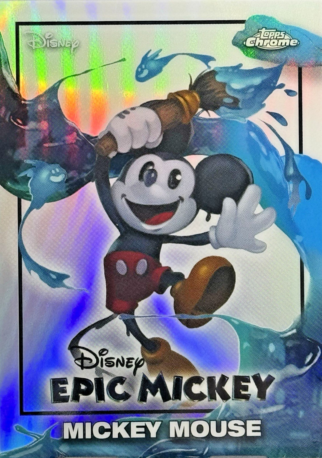 2026 Topps Disney Neon Chrome Epic Mickey Mickey Mouse EM-1 Insert
