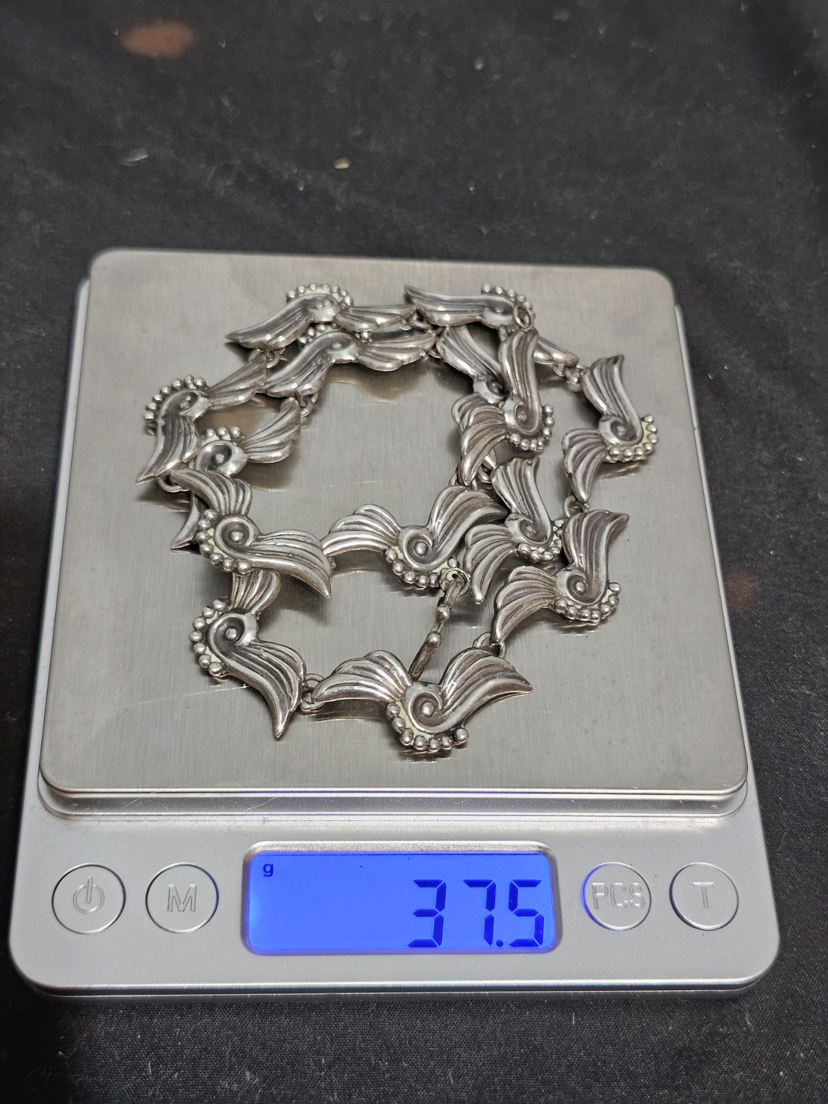 TAXCO!!!! ALFREDO VILLASANA Taxco Sterling Silver Necklace 1950’s