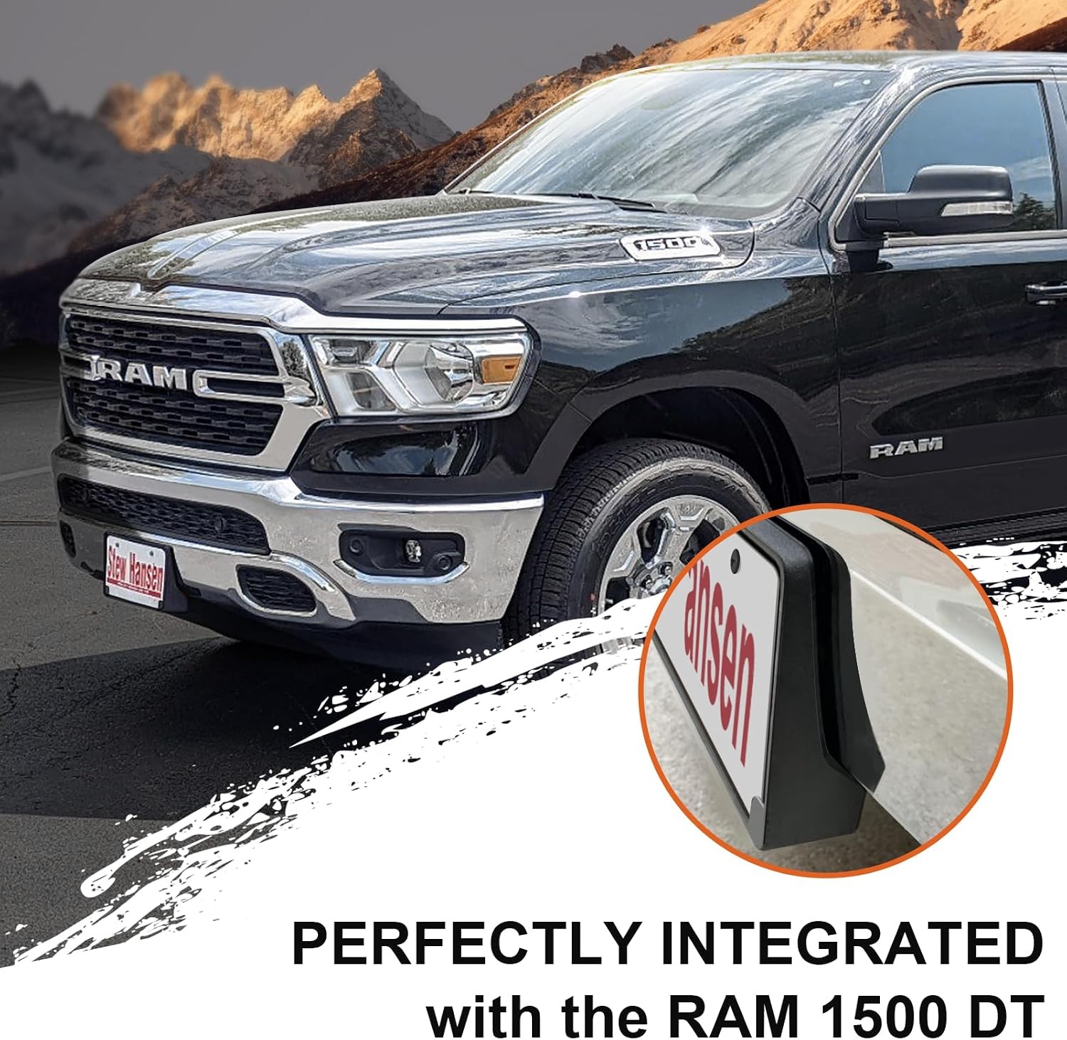 Front License Plate Frame for Ram 1500 DT 2019 2020 2021 2022 2023 2024 Licen…