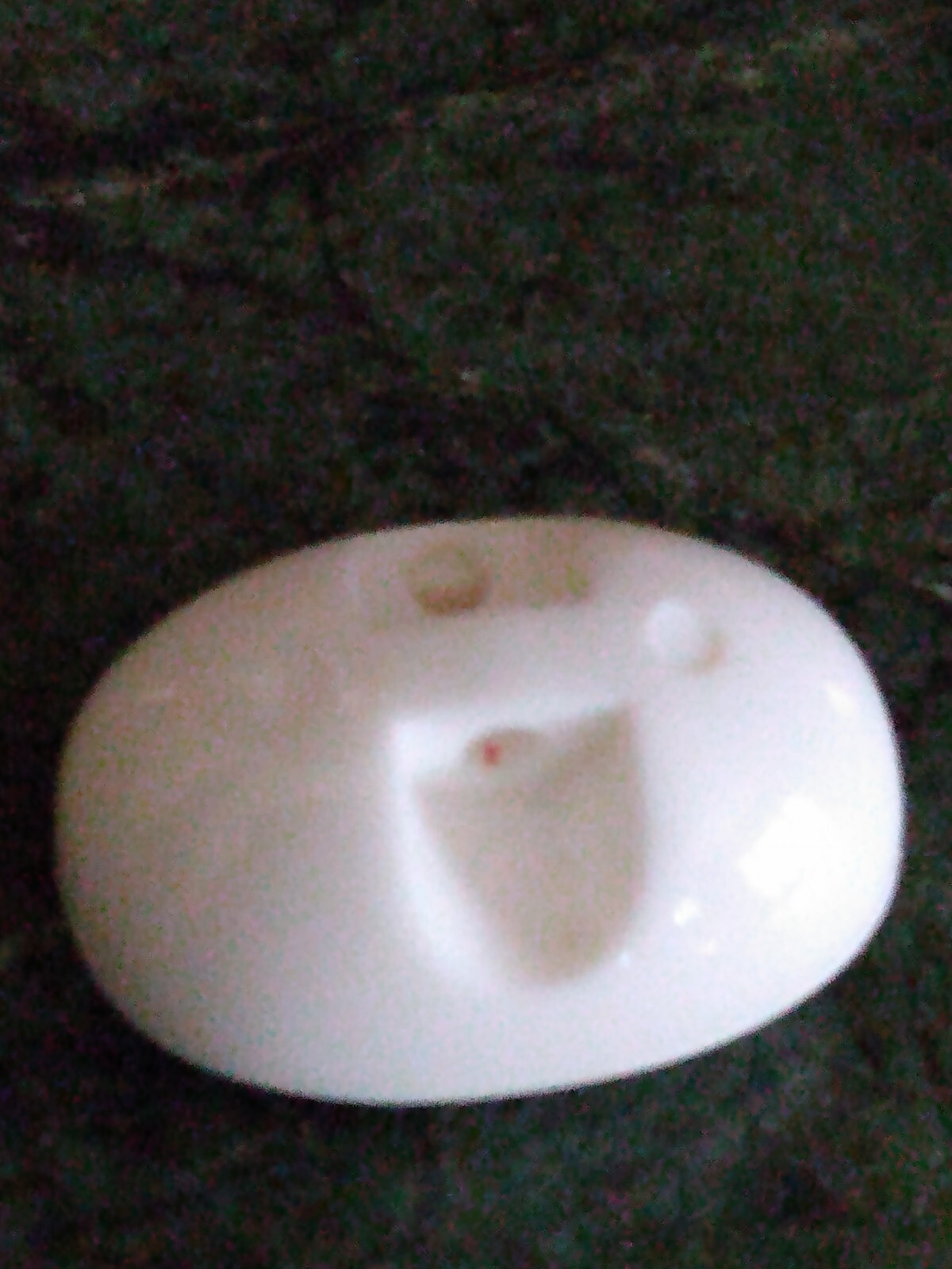 6 CHIC OFF WHITE OVAL PLASTIC TOGGLE STYLE DESIGN BUTTONS 7/8 INCH WH1A