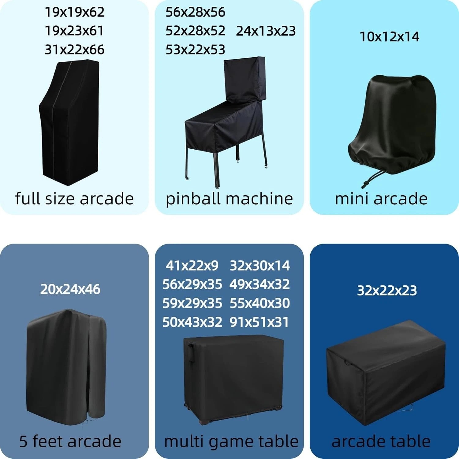 Arcade Gaming Table Cover, 32″ Heavy Duty Screen Protector Compatible with In…