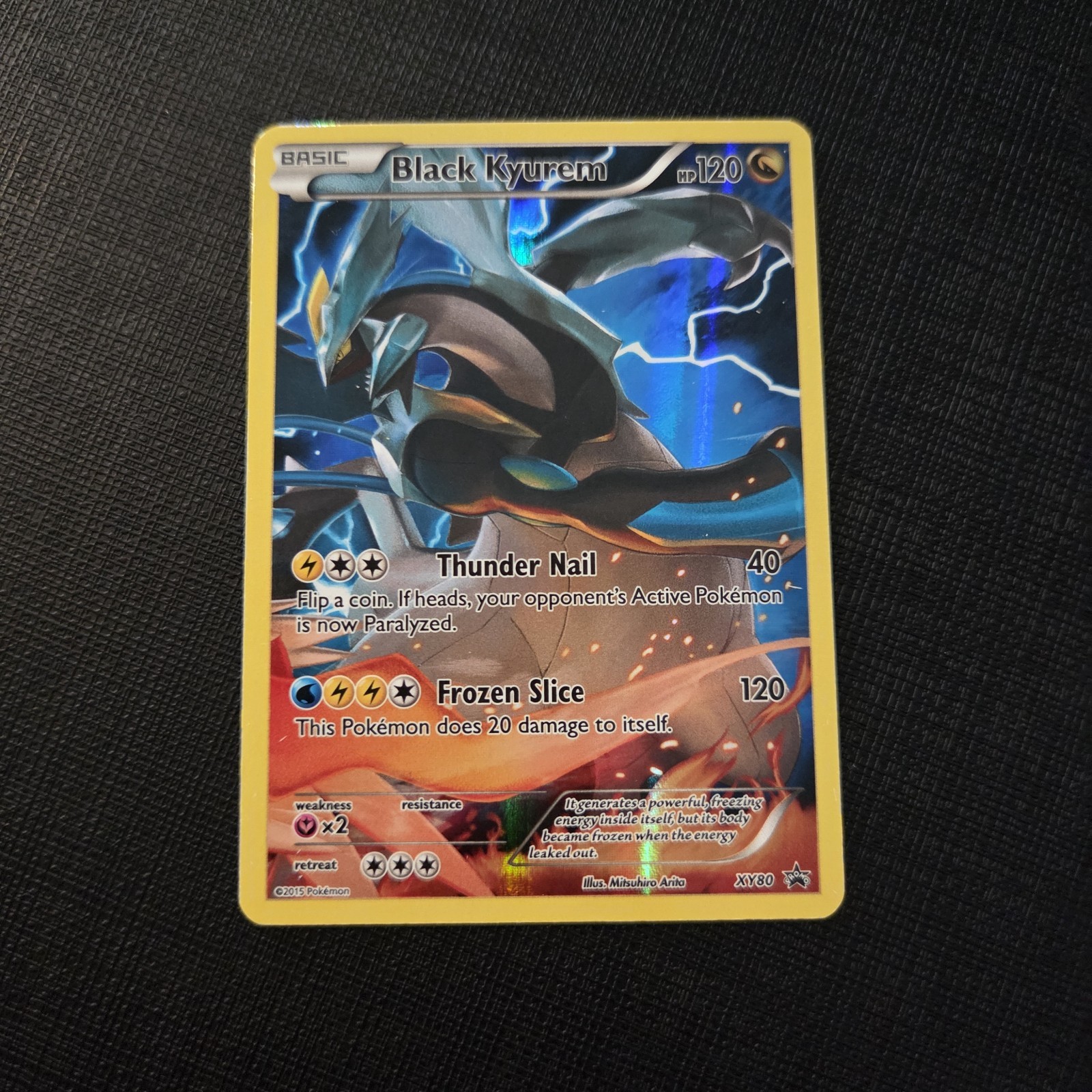 Pokemon Card – Black Kyurem Full Art XY80 Black Star Promo – NM