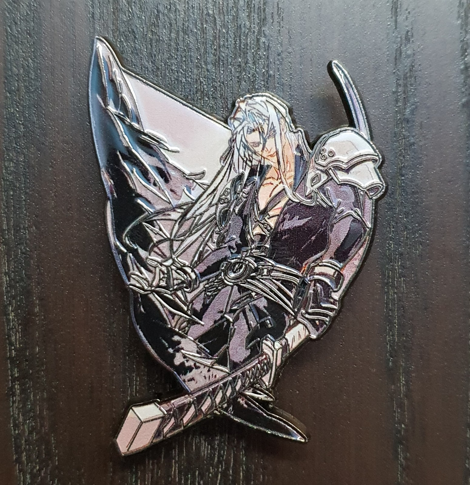 Final Fantasy VII FF7 | Sephiroth | 2.25″ Enamel Pin | Anime Game Collectible