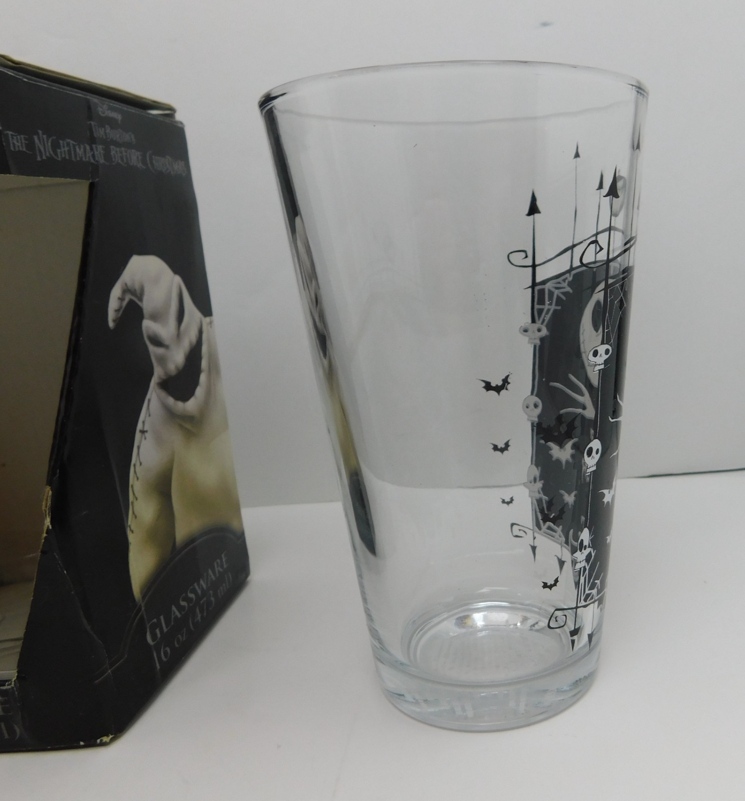 Disney Nightmare Before Christmas Master Of Fright Jack Drinking Glass 16 oz Pt