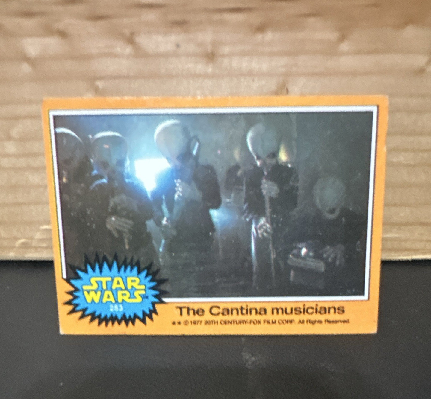 Topps Star Wars Series 5 Orange Cantina musicians Base Set Card #263 1977