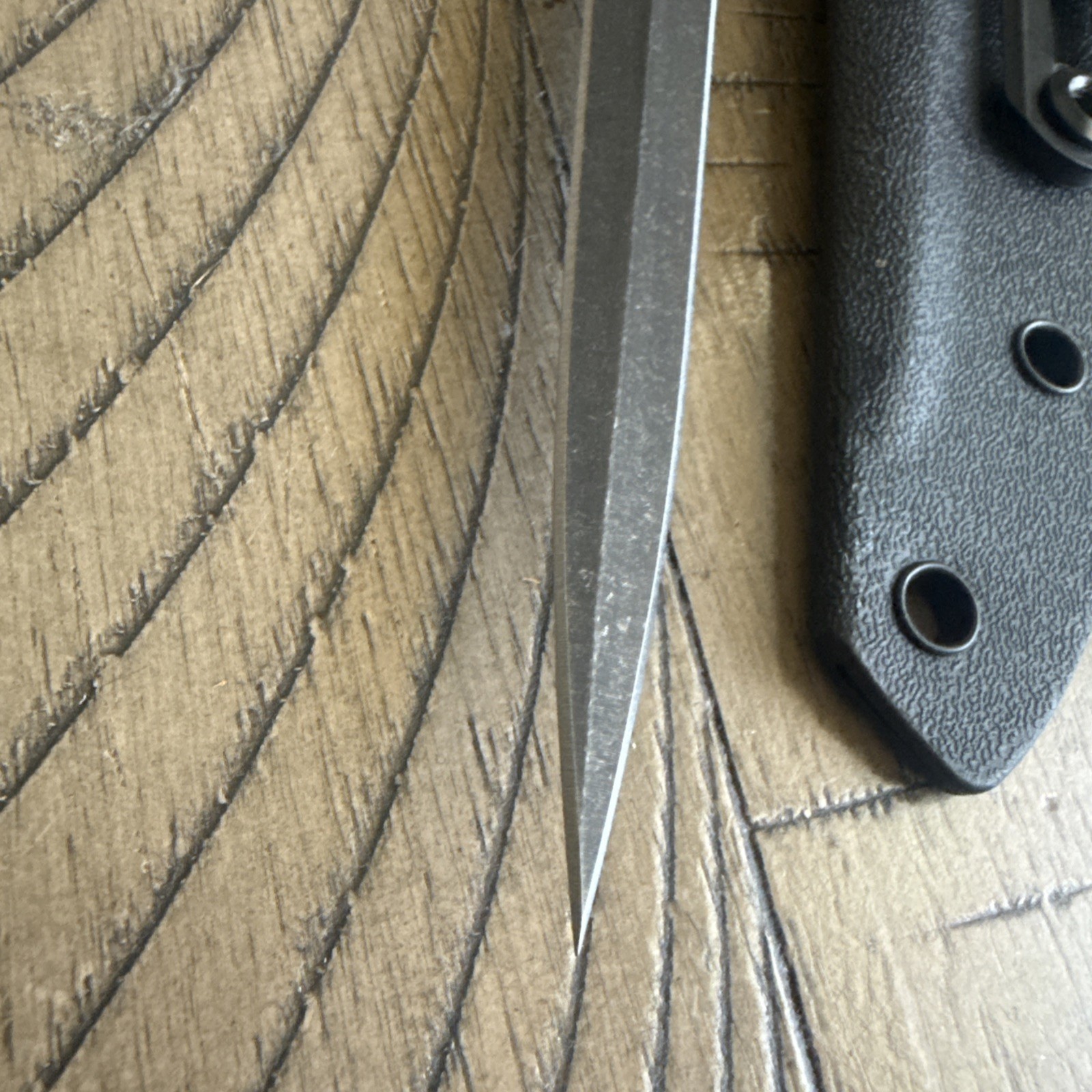 Dagger Fixed Blade Knife Double Edged Stiletto Kydex Sheath
