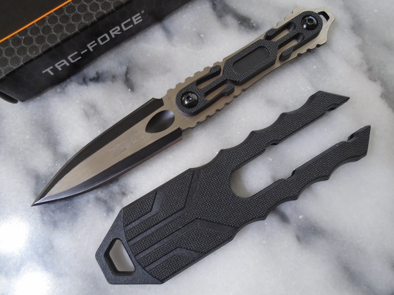 Tac-Force Transform Dual Edge Covert Dagger Fixed Blade Knife Shiv Shank FIX124