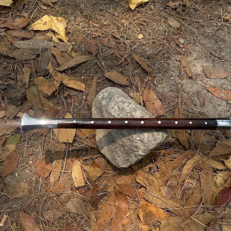 Custom Handmade Steel Blade Viking Spear Sword | Hunting Sword Camping
