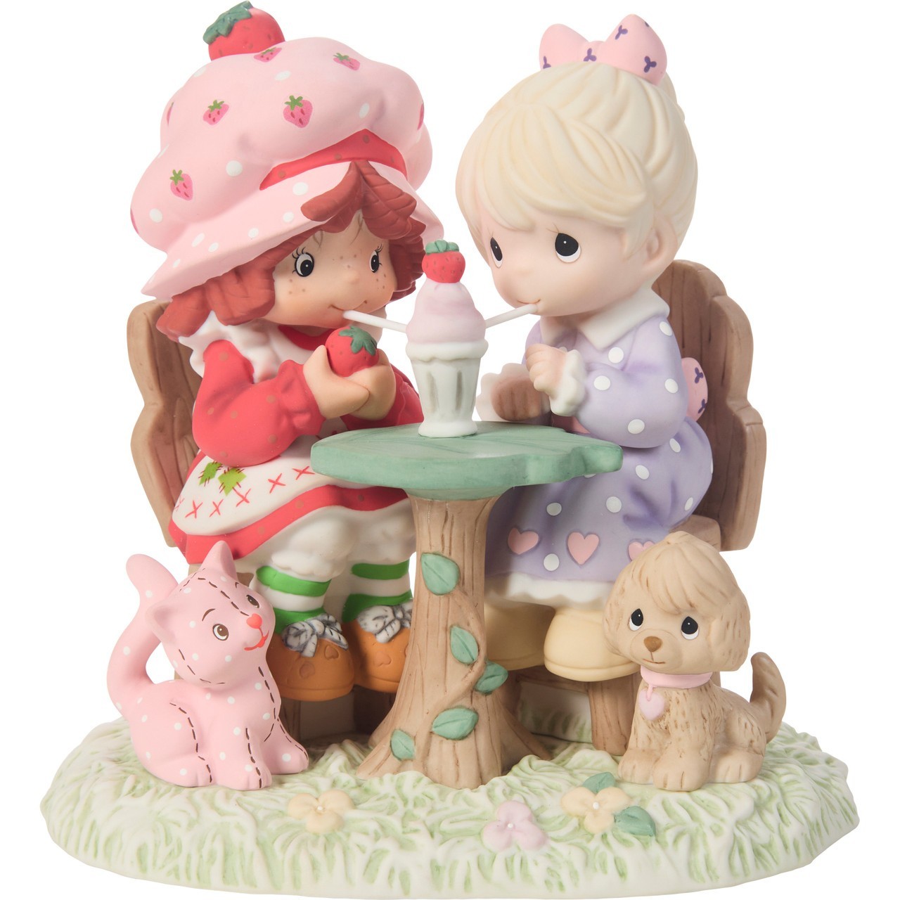 ✤ New PRECIOUS MOMENTS Figurine STRAWBERRY SHORTCAKE Berry Best Friends 257002