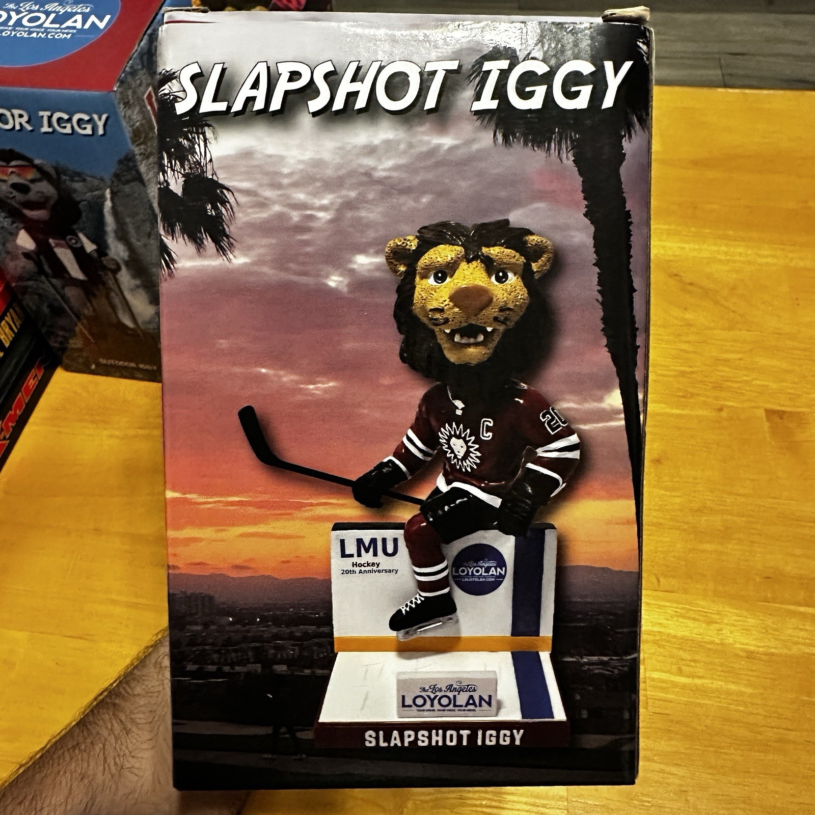 LMU Loyola Marymount University Lions Slapshot Iggy Bobble Head NIB Limited Rare