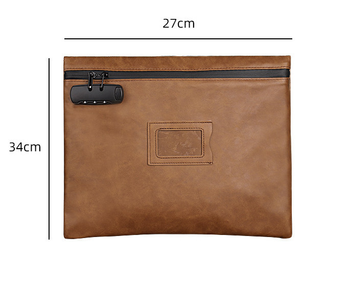 1 PC BN Lockable bank bag large 13.75″X10.75″ money bags with lock locking bank
