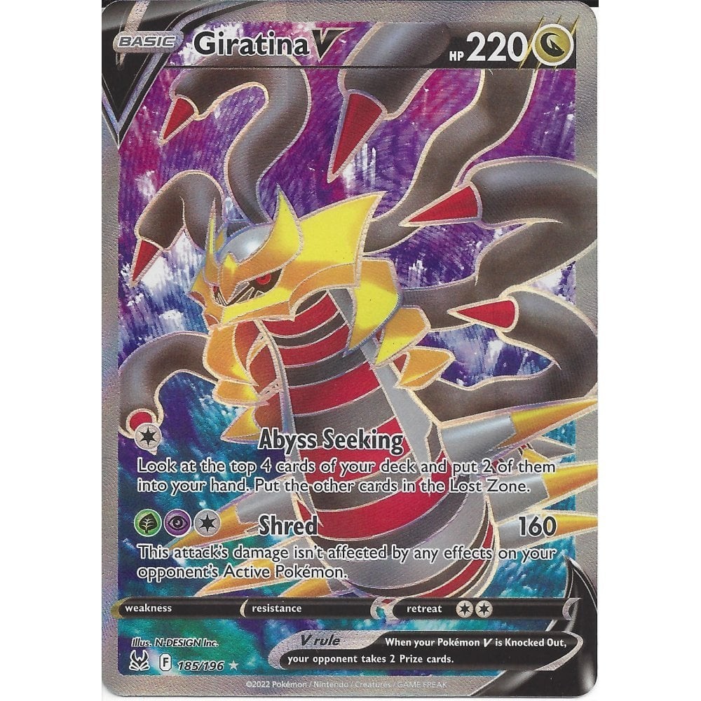 Giratina V 185/196 – Pokemon TCG SWSH Lost Origin – Full Art
