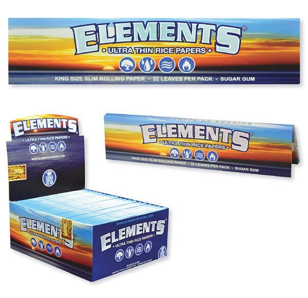 Elements King Size Rolling Papers Ultra Thin Slim *Discounts* FREE USA Shipping!