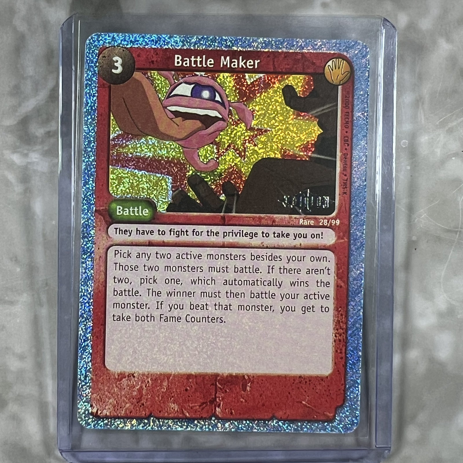 Monster Rancher Holo Foil Holographic 1st Edition 2000 #28/99 Battle Maker