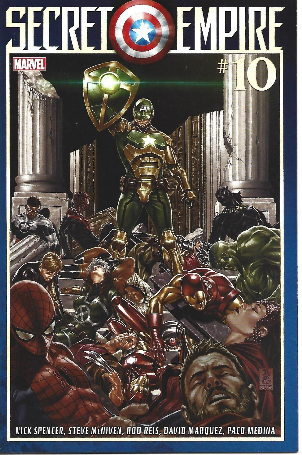 SECRET EMPIRE #10 MARK BROOKS COVER A MARVEL COMICS 2017 BAGGED AND BOARDED