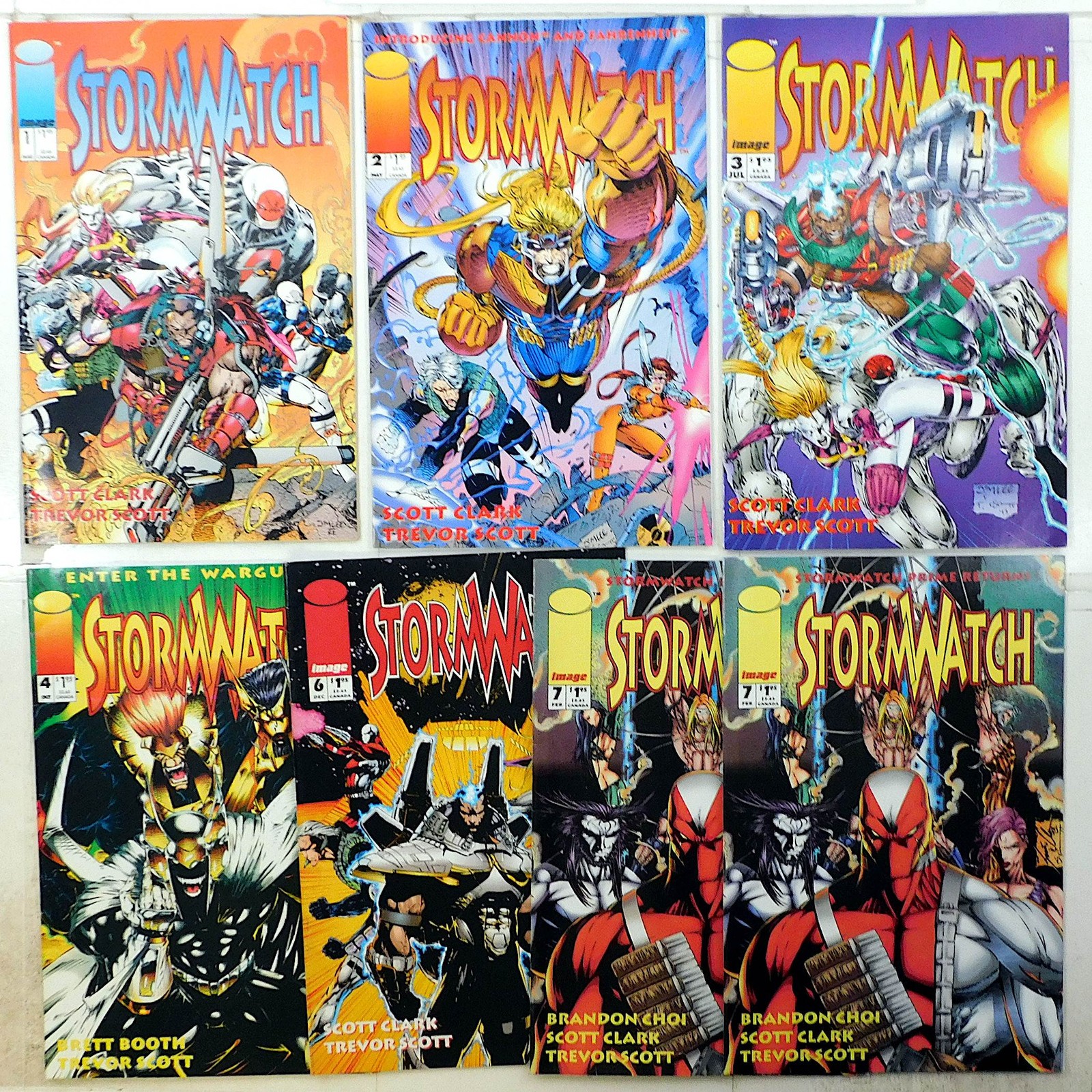 Stormwatch Lot of 7 #1, 2, 3, 4, 6, 7 x2 1993 Image Comics 1st Print Comic Books