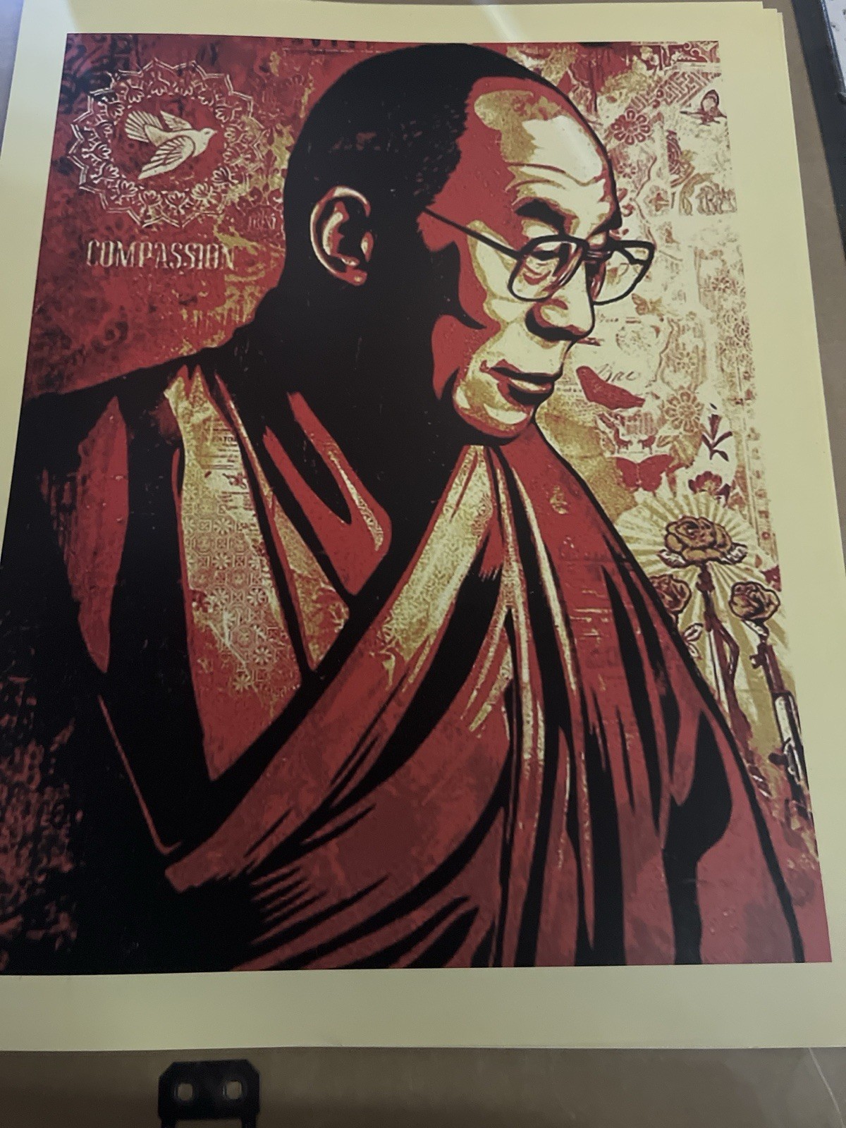 Dalai Lama Compassion Poster 11 x 14 Spiritual Buddhist Pop Art Print