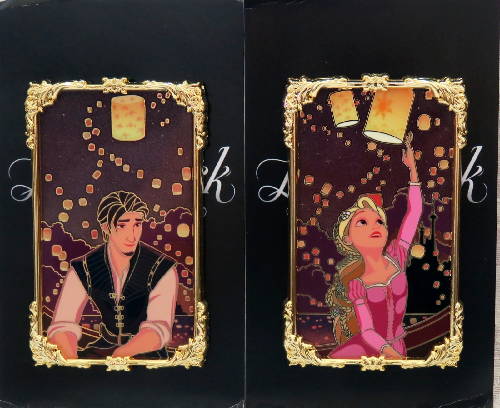 DISNEY FANTASY LE 35 POP PIN SET RAPUNZEL & FLYNN LOVESTRUCK TANGLED PINSBYBGP
