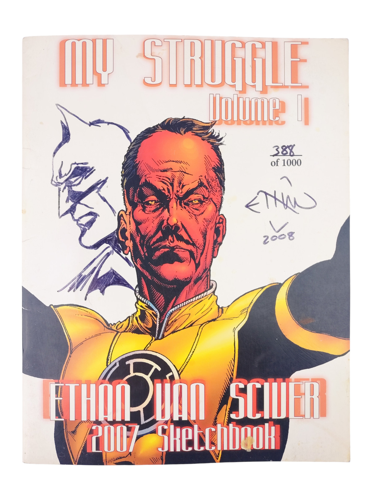 My Struggle Ethan Van Sciver Signed Sketchbook 2007 Comic Art Book 388/1000