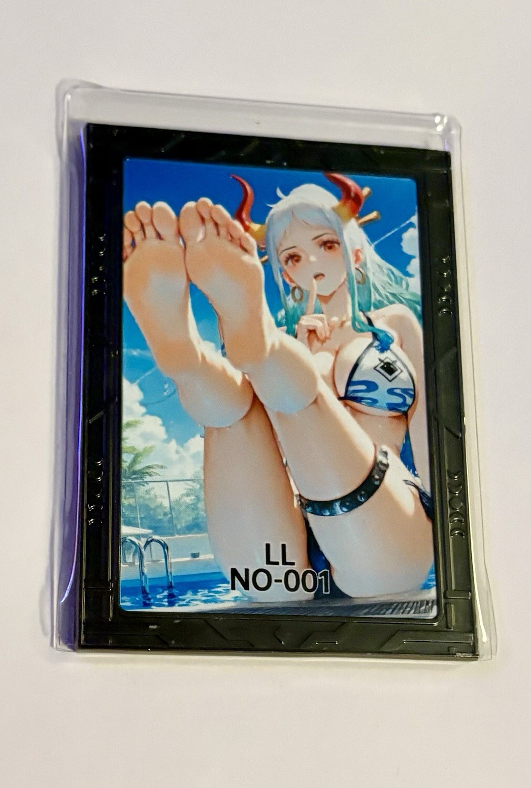 One Piece CCG Yamato LL NO-001 Spicy Swimsuit Metal Card