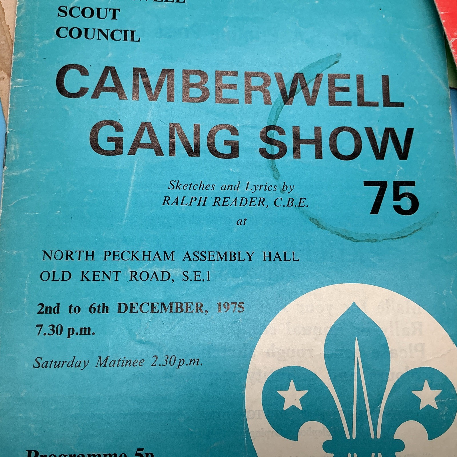 Camberwell Scouts Gang Show Programmes 7 From The 1970s