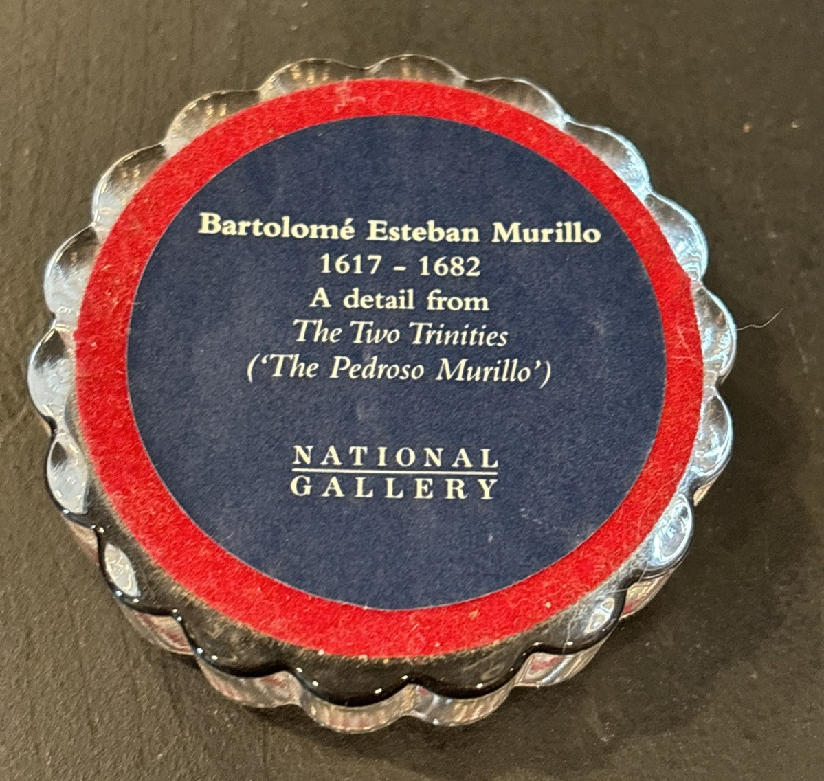 Bartolomé Esteban Murillo National Gallery Glass Paper Paperweight Two Trinities