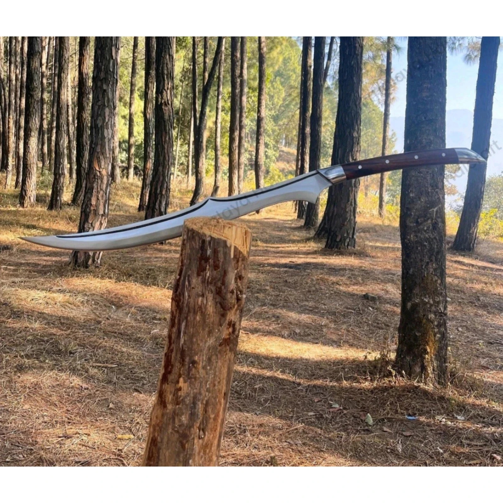Custom Handmade Carbon Steel Blade Survival Viking Sword | Hunting Sword Camping